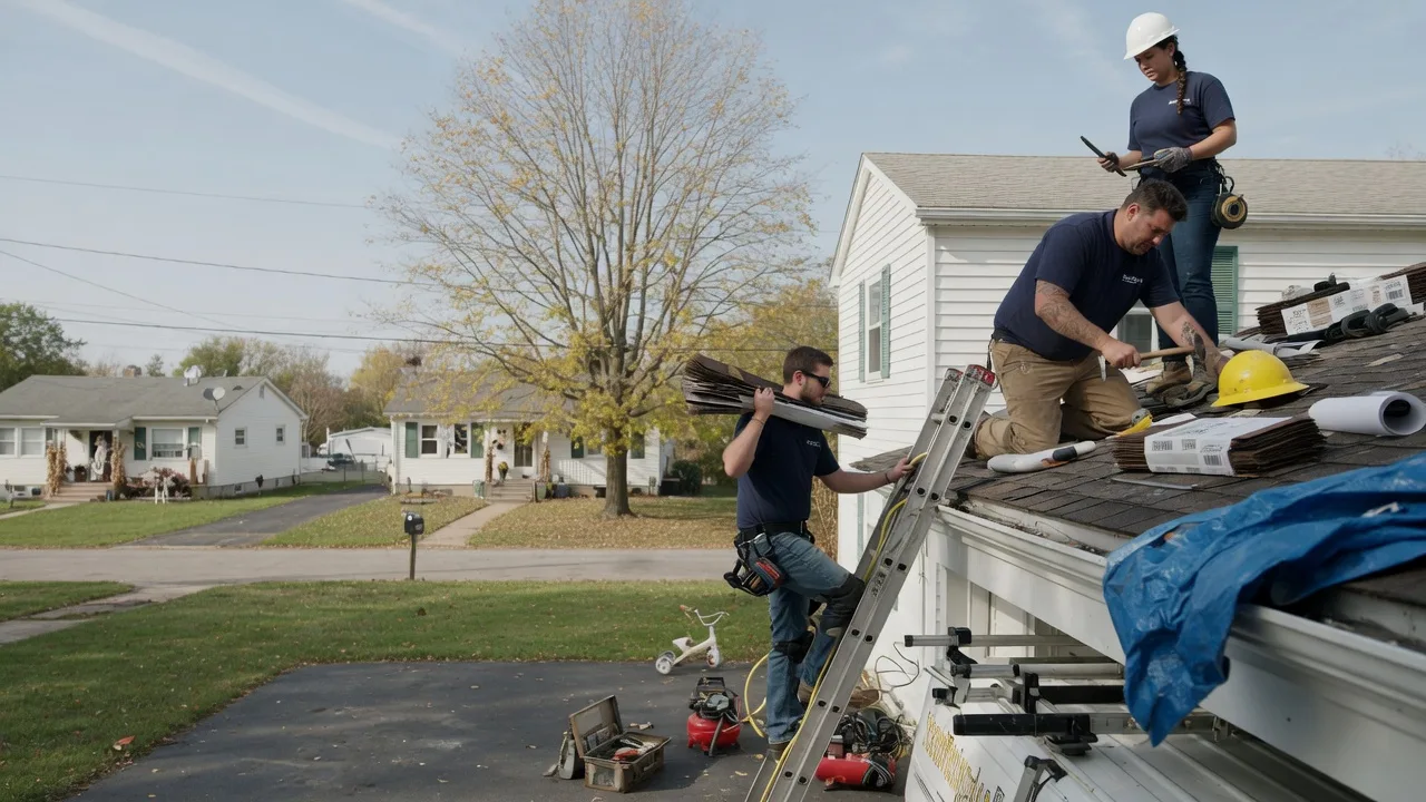 Local Roofing Contractors in Aroma Park, IL near me